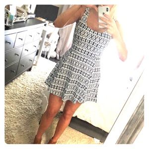 H&M Navy Blue & White dress